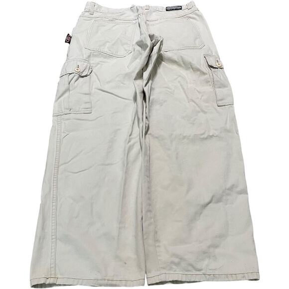 Interstate White Baggy Cargo 90’s Skate Pants - Picture 1 of 7